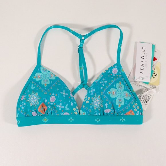 NWT Seafolly Inka Gypsy Action Back Tri Bikini Top - Picture 3 of 15